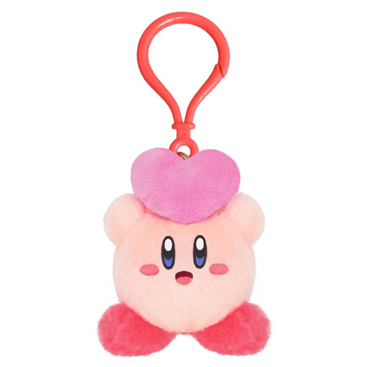 Super Mario  Kirby Friend Heart Plush Keychain - San-Ei - Image 2