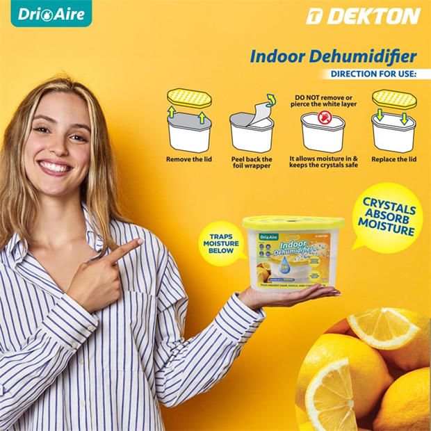 Lemon - Dri Aire - Dri Air Indoor Dehumidifier with natural scent - 230g