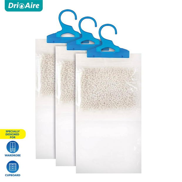 White - Dri Aire - Wardrobe Hanging Dehumidifier - 3 Pack