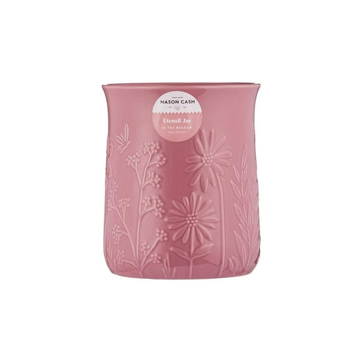 Mason Cash  Pink In The Meadow Utensil Jar in Size 12.5x15cm, Sports Direct