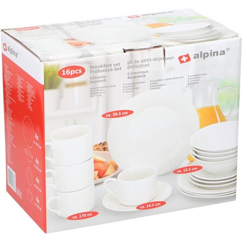 Alpina - ALPINA Breakfast Tableware 16pcs
