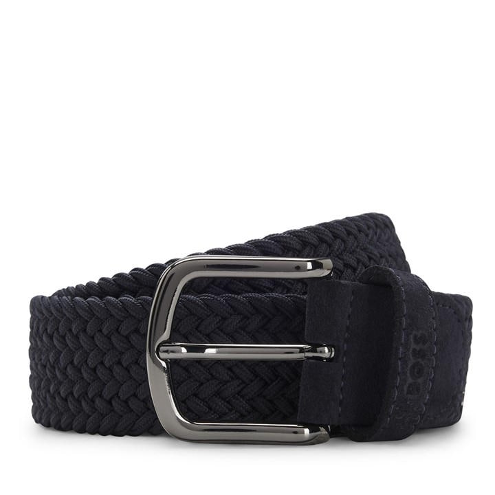 Boss Men's Blue Woven Belt in Size 2XL, Sports Direct