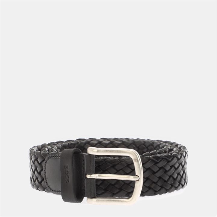 Boss Men's Black Sash Leather Belt in Size M, Sports Direct