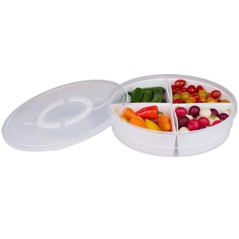 Alpina - ALPINA Round Storage Box with 4 Compartments 30.5cm
