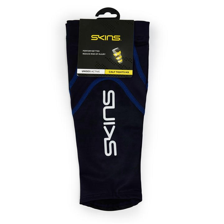 Skins  Blue Essential Calf in Size XS, Sports Direct