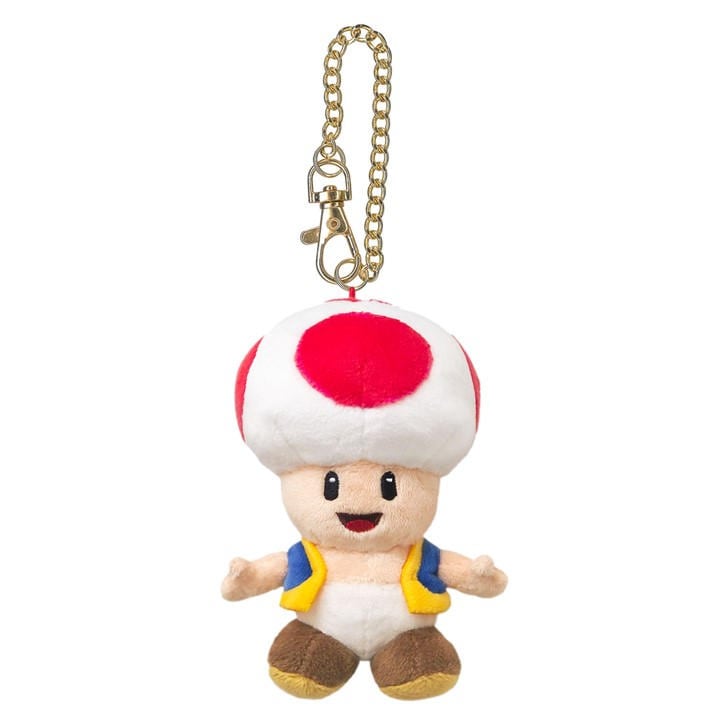 Super Mario  Kids  Toad Plush Keychain, Sports Direct