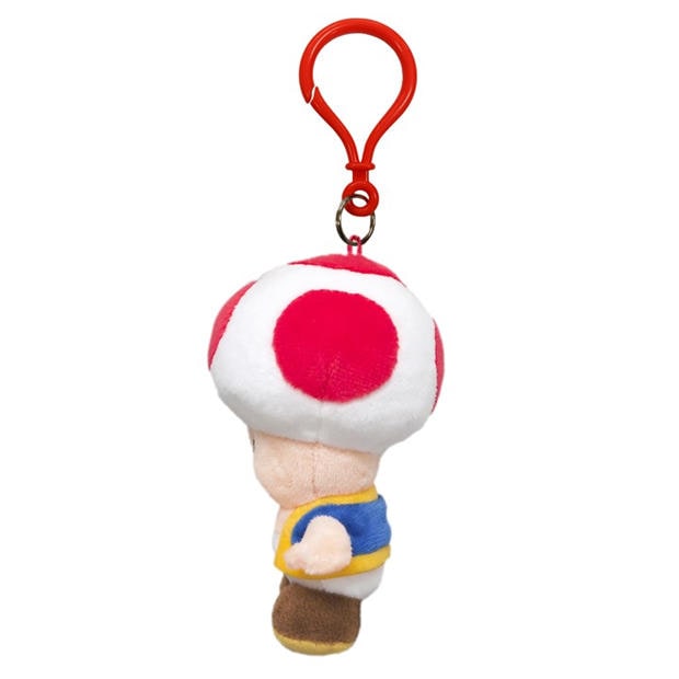 San-ei - Super Mario - Super Mario Toad Plush Keychain