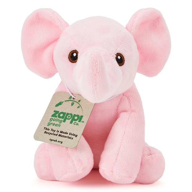 Rózsaszín - Zappi Co - Team Zappi Co Elephant Pink Soft Toy 15 cm ECO