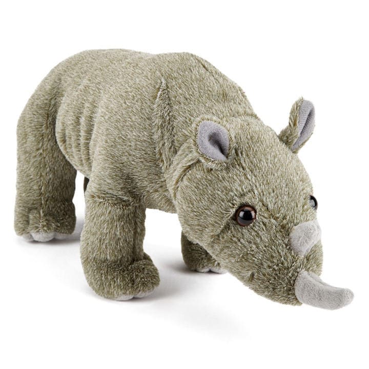 Zappi Co  Kids Grey Team Rhino Soft Toy 33 Cm, Sports Direct
