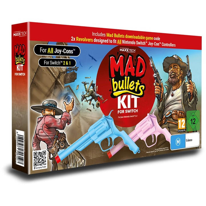 Contact Sales  None Contactsales Mad Bullets Kit For Nintendo Switch 1+2, Sports Direct