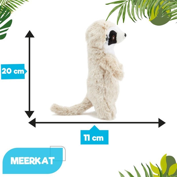 Több színű - Zappi Co - Team Zappi Co Meerkat Soft Toy 20 cm ECO