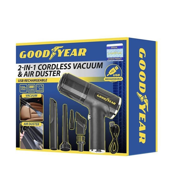 Goodyear  Black 2 In 1 Cordless Car Vac, Sports Direct