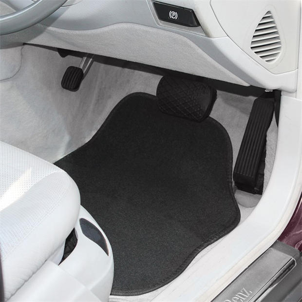 Black - Goodyear - Goodyear 4 Pc Luxury Velour Car Mats