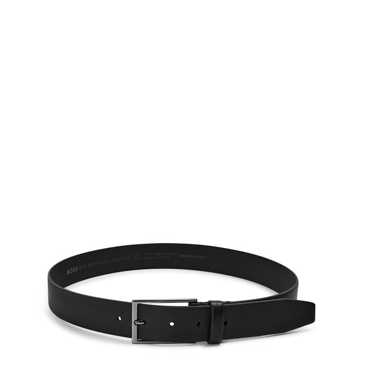 Boss Men's Black Carmello S Leather Belt in Size M, Sports Direct