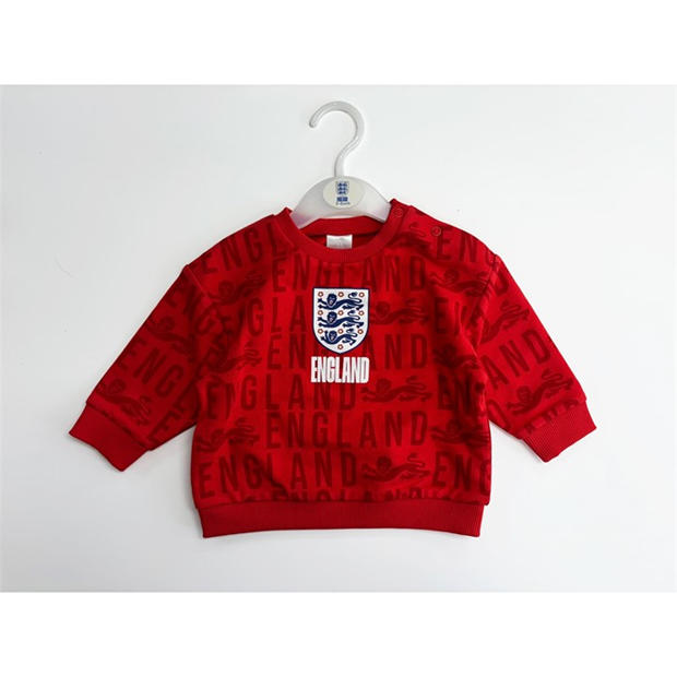 Red - Team - England Crew Neck Sweatshirt