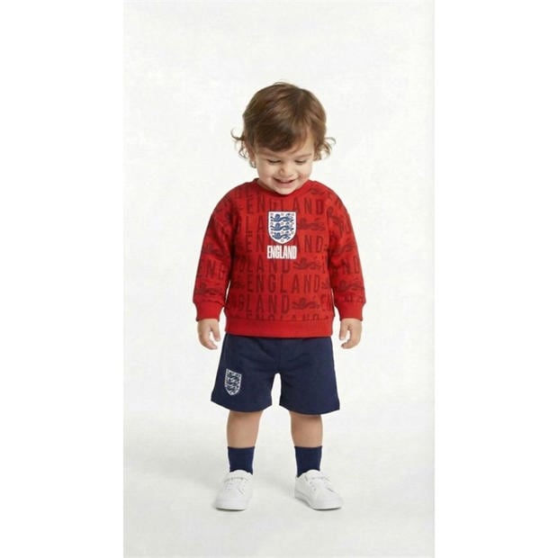 Red - Team - England Crew Neck Sweatshirt