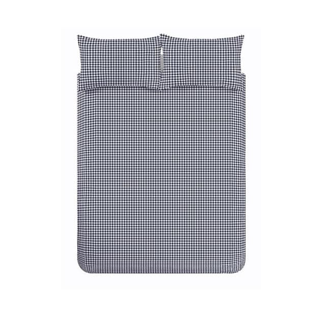 Navy - Catherine Lansfield - Bamford Gingham Check Duvet Cover Set