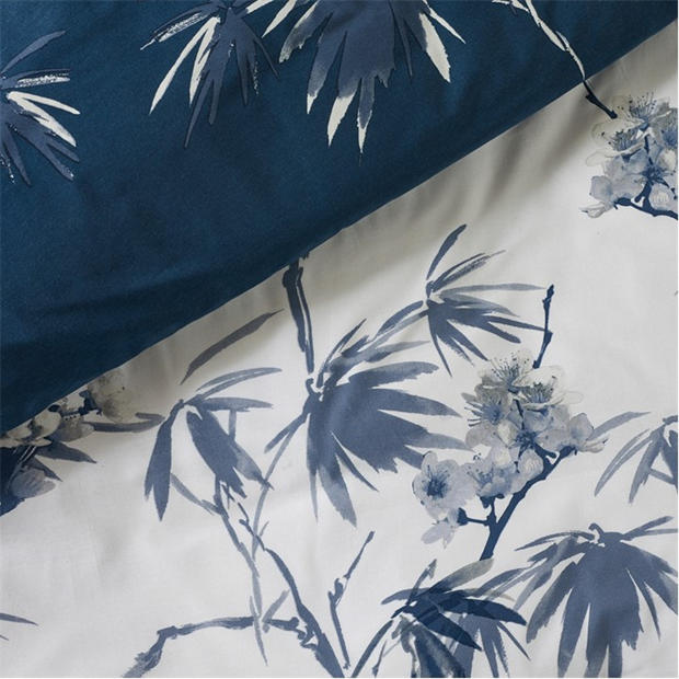 Blue - Catherine Lansfield - Kyoto Floral Duvet Cover Set
