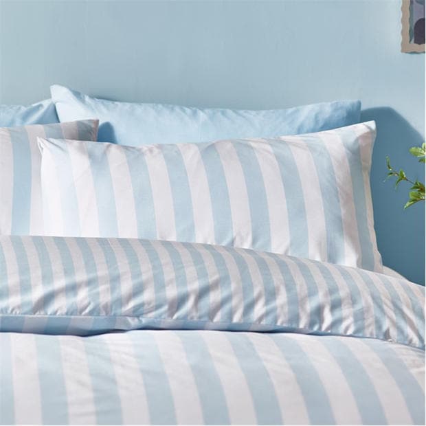 Blue - Sassy B - Stripe Tease Duvet Cover Set