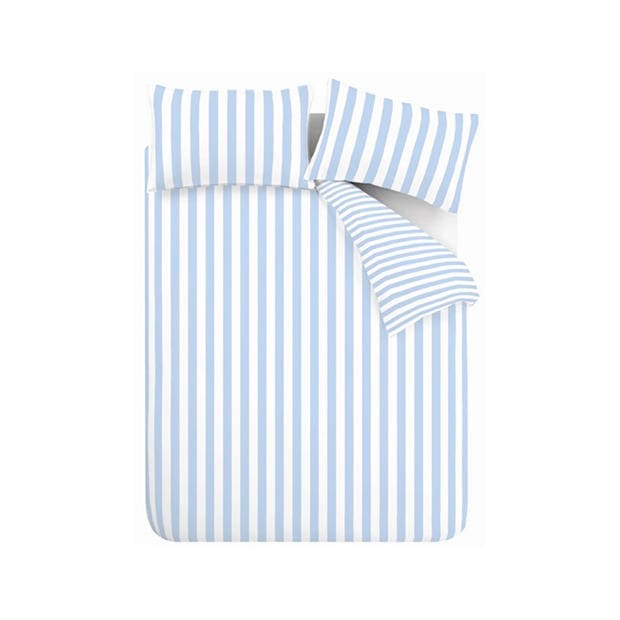 Blue - Sassy B - Stripe Tease Duvet Cover Set