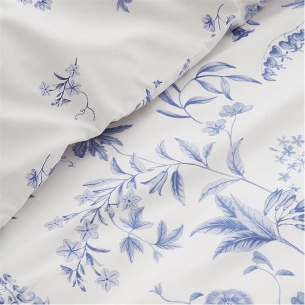 Blue - Bianca - Thea Floral Duvet Cover Set