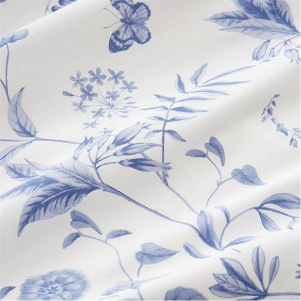 Blue - Bianca - Thea Floral Duvet Cover Set
