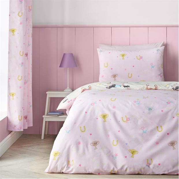 Cream - Catherine Lansfield Kids - Happy Horses Duvet Cover Set