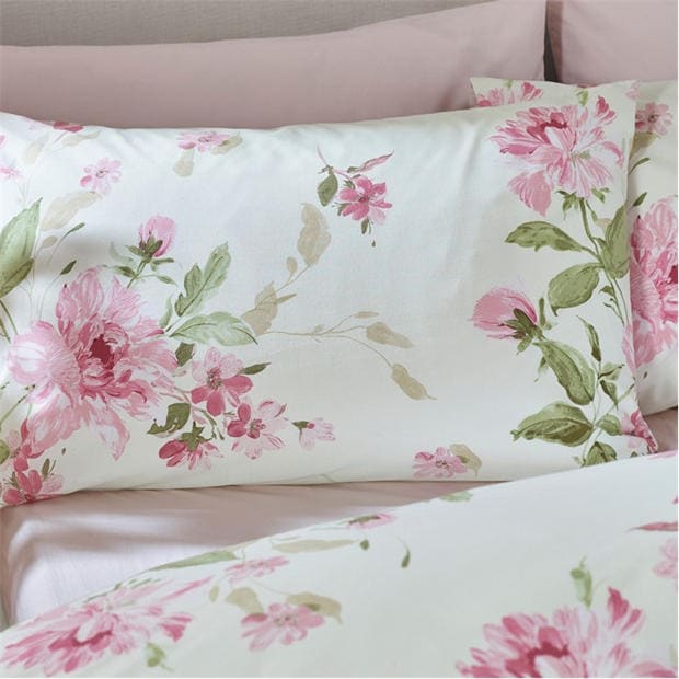 Cream - Catherine Lansfield - Avebury Floral Duvet Cover Set
