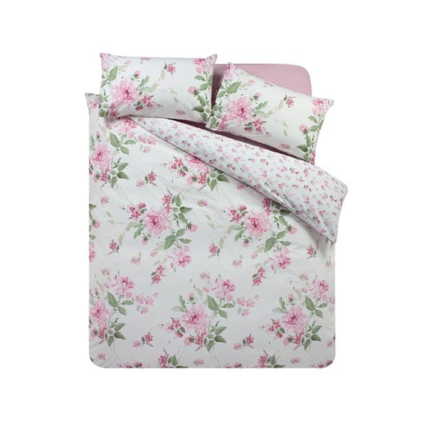 Cream - Catherine Lansfield - Avebury Floral Duvet Cover Set