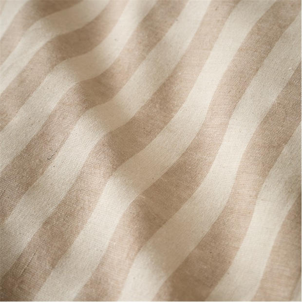 Natural - Pineapple Elephant - Cotton Rich Woven Stripe Duvet Cover Set