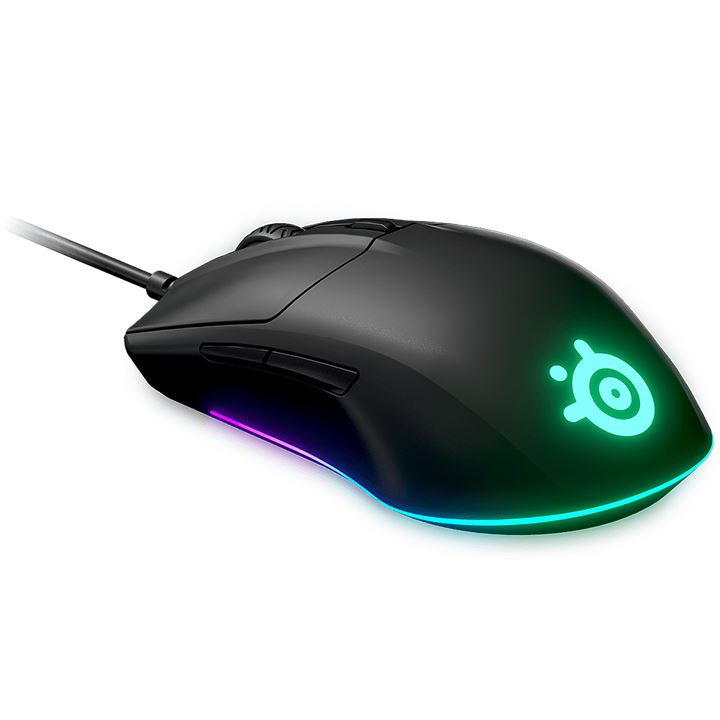 Steelseries  Black Rival 3 Rgb Gaming Mouse, Sports Direct