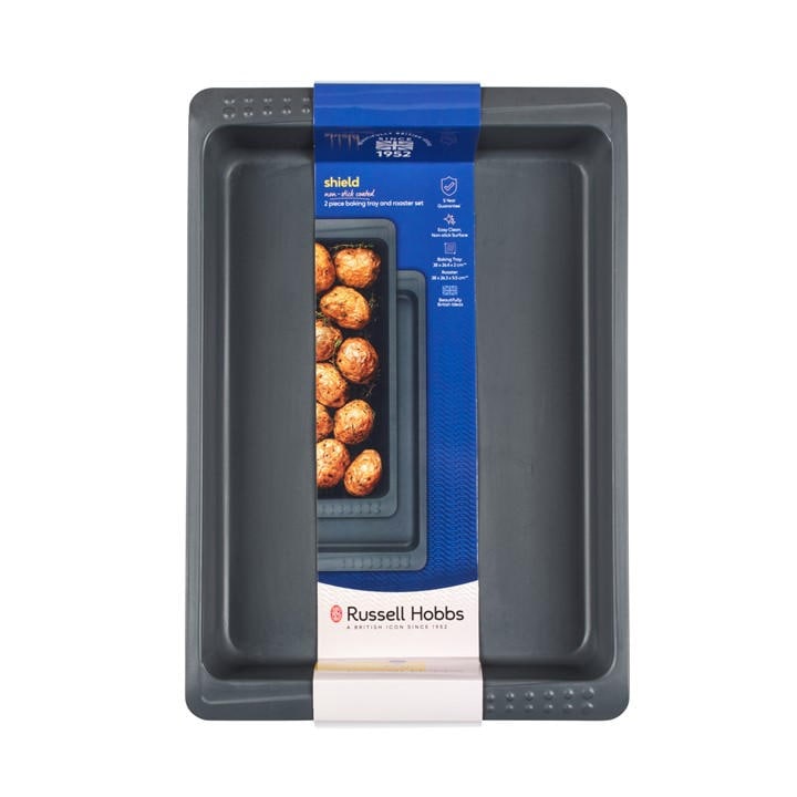 Russell Hobbs  Grey Rh Shield 2Pc Bakeware 00, Sports Direct