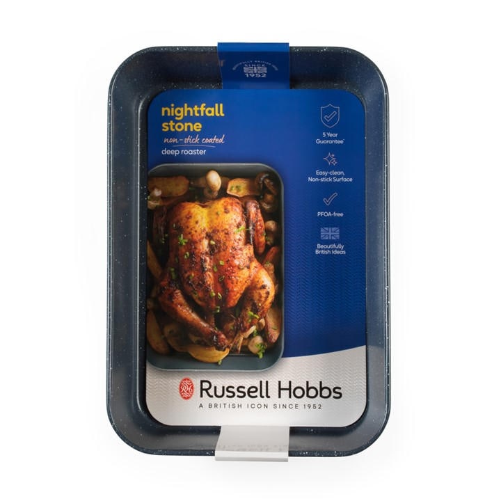 Russell Hobbs Grey Stone Effect Carbon Steel Non-Stick Roasting Tin, Sports Direct - Image 3