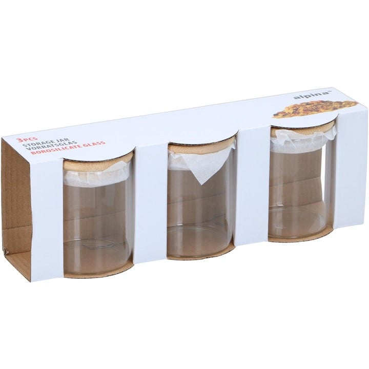 Alpina  None Kitchen Glass Storage Jars, Sports Direct