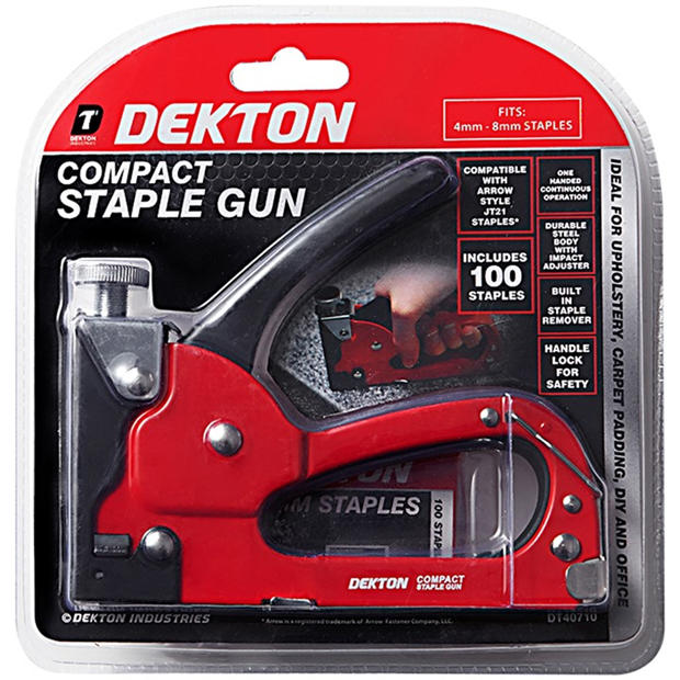 Red/Black - Dekton - Compact Staple Gun
