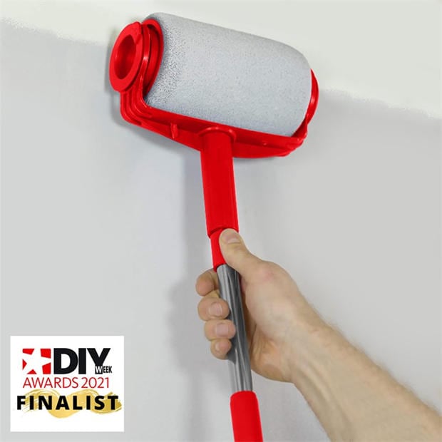 Red & Black - Dekton - Dekton Paint Roller Kit with Extension Pole