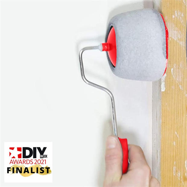 Red & Black - Dekton - Dekton Paint Roller Kit with Extension Pole