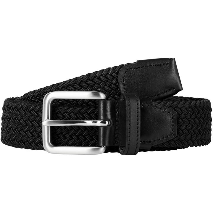 Jack And Jones Men's Black Spring Woven Belt Large