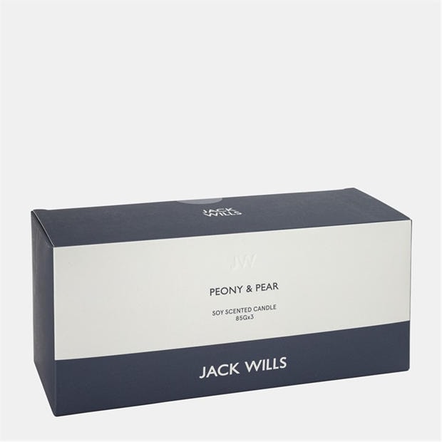 Trandafir și Păr - Jack Wills - 3x85g Soy Candle