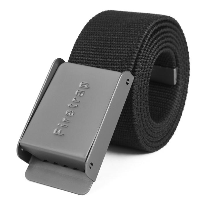Firetrap Men's Black Bottle Opener Woven Belt in Size 2XL, Sports Direct