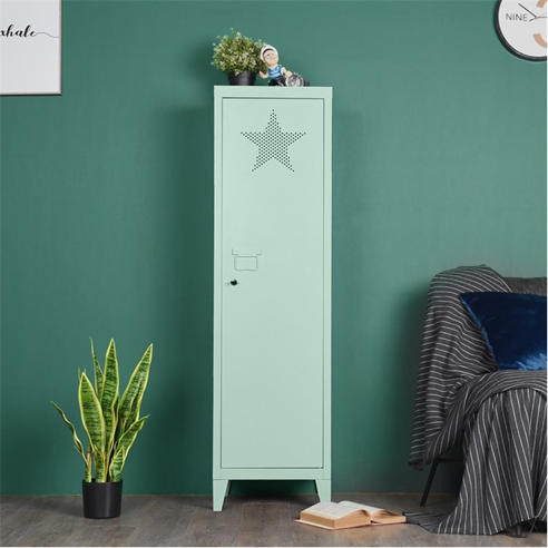 FurnitureR - Metal Locker Cabinet with Lock