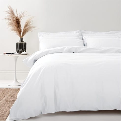 Jack Wills - 200 Thread Count White Cotton Duvet Cover Set