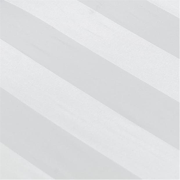 White - Catherine Lansfield - Soft Satin Stripe Flat and Fitted Sheets