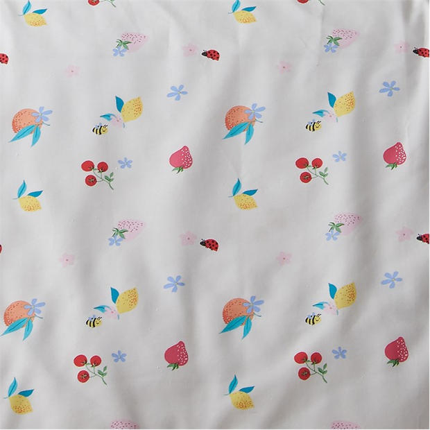 Multi - Catherine Lansfield Kids - Fruity Friends Flat and Fitted Sheets
