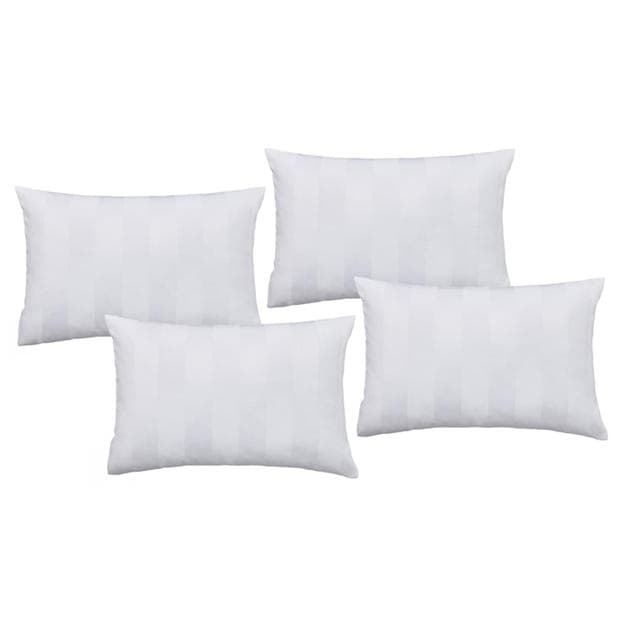 White - Catherine Lansfield - Soft Satin Stripe Pillowcases