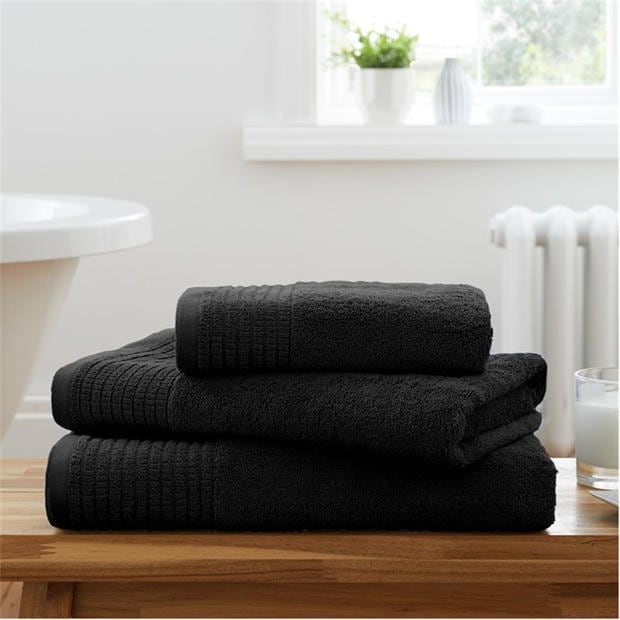 Black - Jack Wills - 600gsm Pure Egyptian Cotton Towel