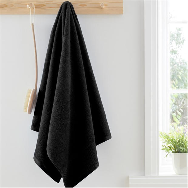 Black - Jack Wills - 600gsm Pure Egyptian Cotton Towel