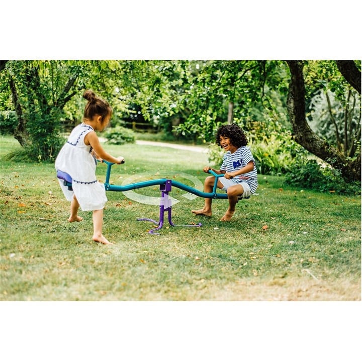 Plum Play  Kids Blue Plum Rotating See Saw - Purple/Teal, Sports Direct