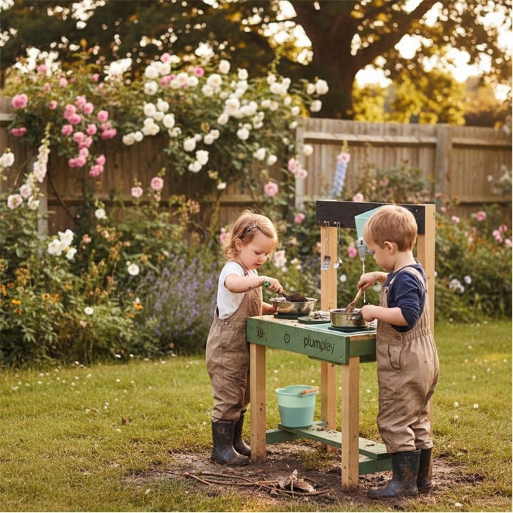Plum Play  Kids Green Plum Puddle & Pie Outdoor Kitchen, Sports Direct