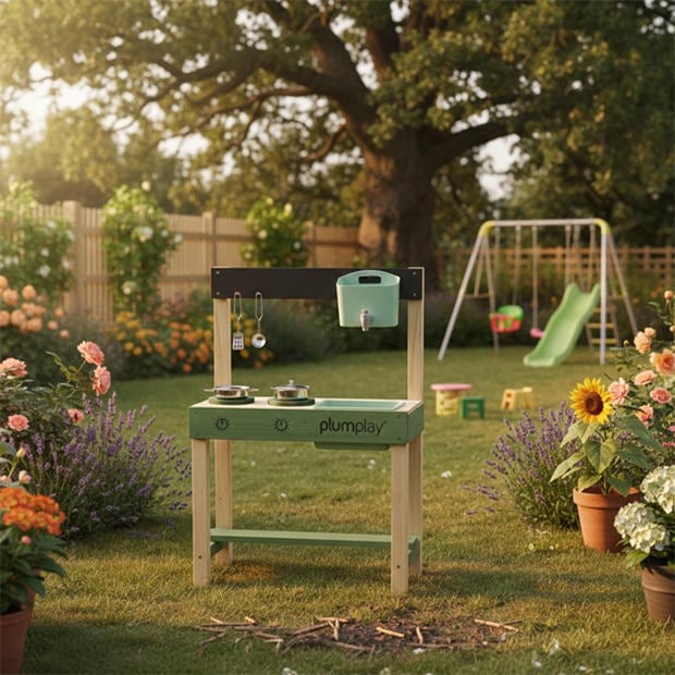 Green - Plum Play - Plum Puddle & Pie Outdoor Kitchen